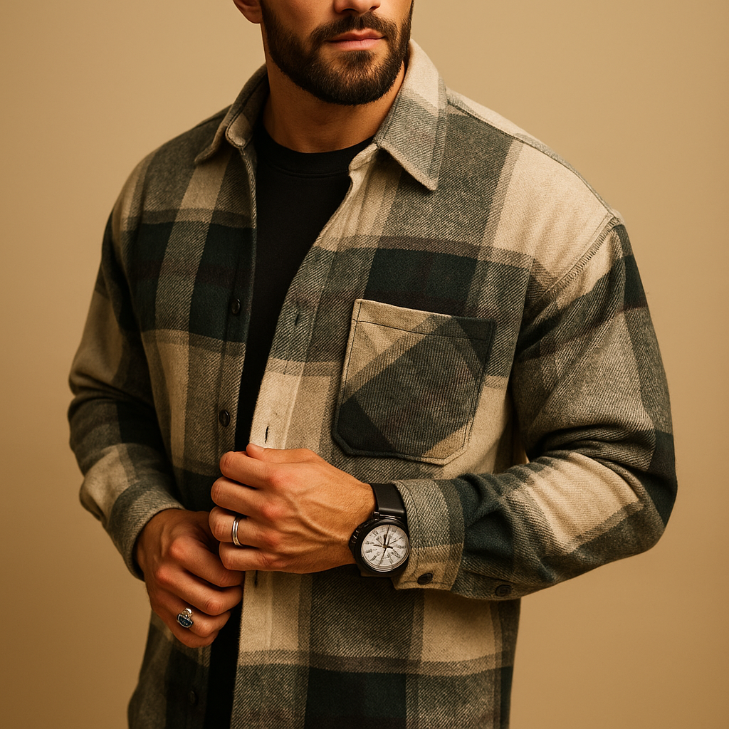 Comfortable Mens Long Sleeve Casual Shirt - Luxivelle