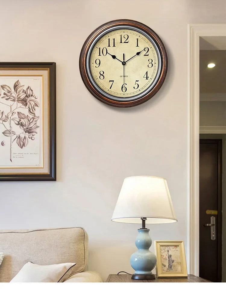 Traditional Round Wall Clock for Home Decor - Luxivelle