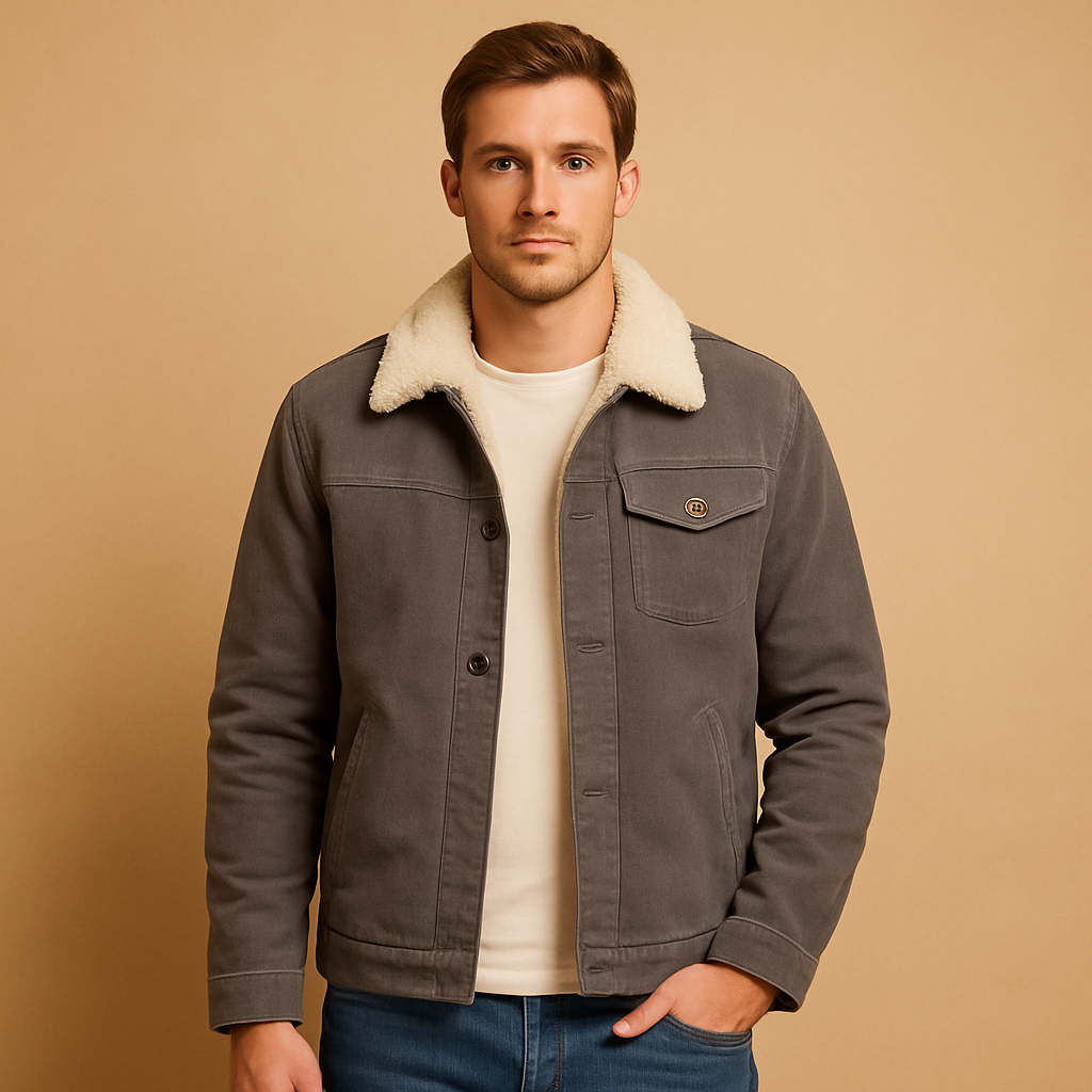 Warm Mens Button Down Parka Coat - Luxivelle