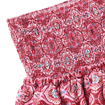 Floral Short Sleeve Mini Dress for Ladies