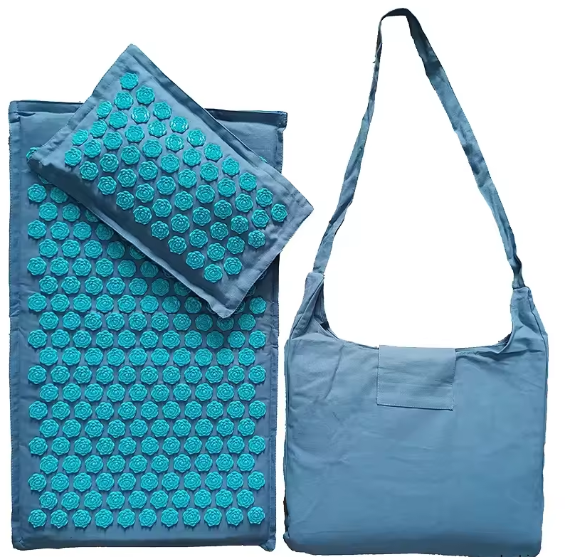 Natural Massage Mat & Pillow Set for Back Pain Relief