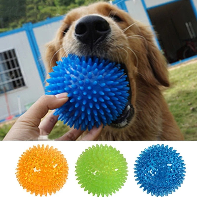 Durable Rubber Dog Chew Ball Toy - Luxivelle