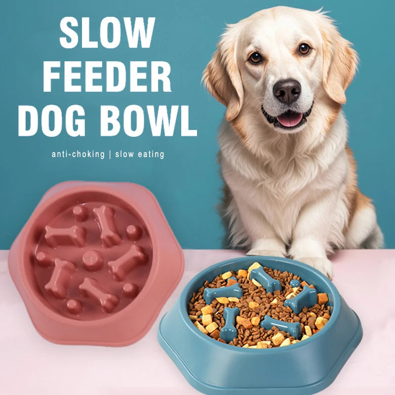 Easy Feed Dog Bowl - Slow Feeder for Healthy Eating - Luxivelle