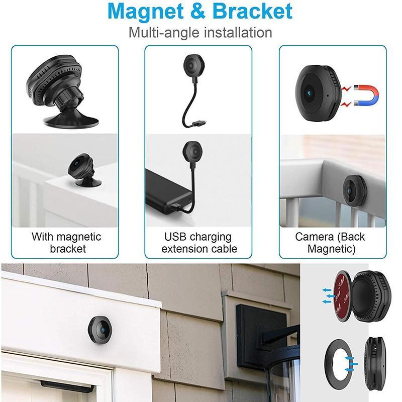 Compact Wireless Home Security Camera with Night Vision - Luxivelle