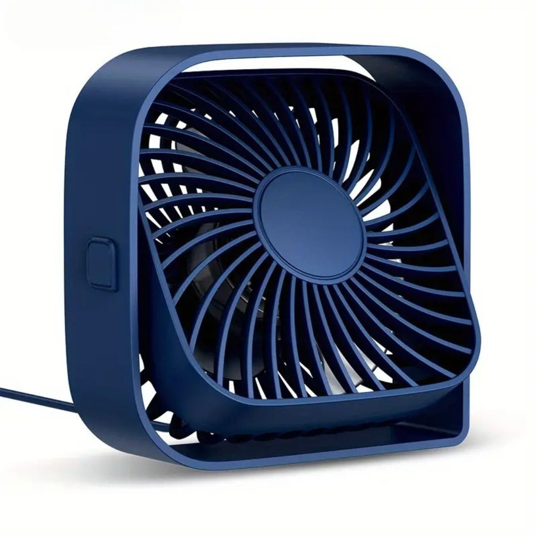 Portable Mini Desk Fan with Adjustable Rotation - Luxivelle