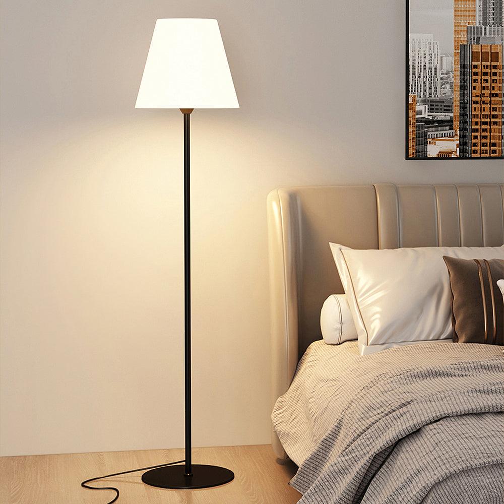 Modern Glass and Metal Tall Floor Lamp for Living Room - Luxivelle