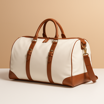 Convertible garment duffle bag for women with wrinkle-free flat packing design, water-resistant polyester material, and TSA-approved size for stylish travel.
