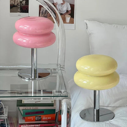"Cordless LED table lamp, sleek design, adjustable brightness, modern aesthetics, compact size, energy-efficient lighting."