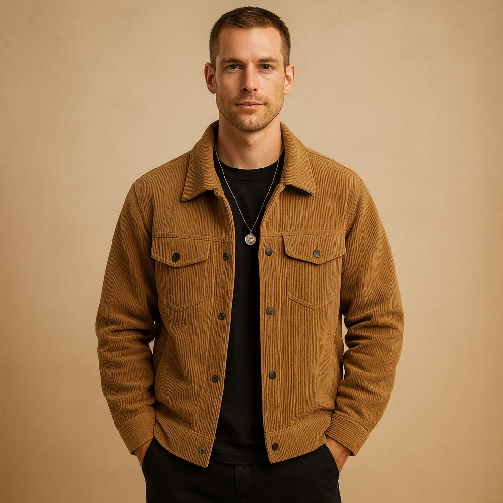 Rugged Mens Corduroy Jacket - Luxivelle