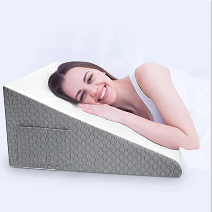 Contoured Support Neck Pillow – Comfort Foam Wedge Cushion - Luxivelle
