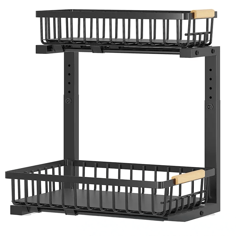 Sturdy Expandable Metal Under Sink Storage Rack