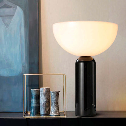 Contemporary Stone Table Lamp with Bright LED - Luxivelle