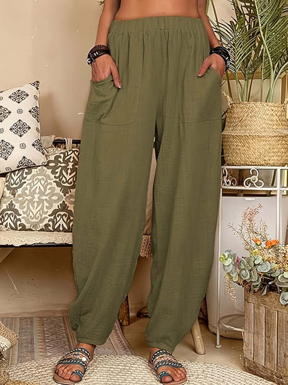 Comfortable Women's Linen Pants with Pockets