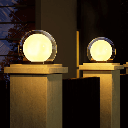 Solar Powered Outdoor Lantern Post