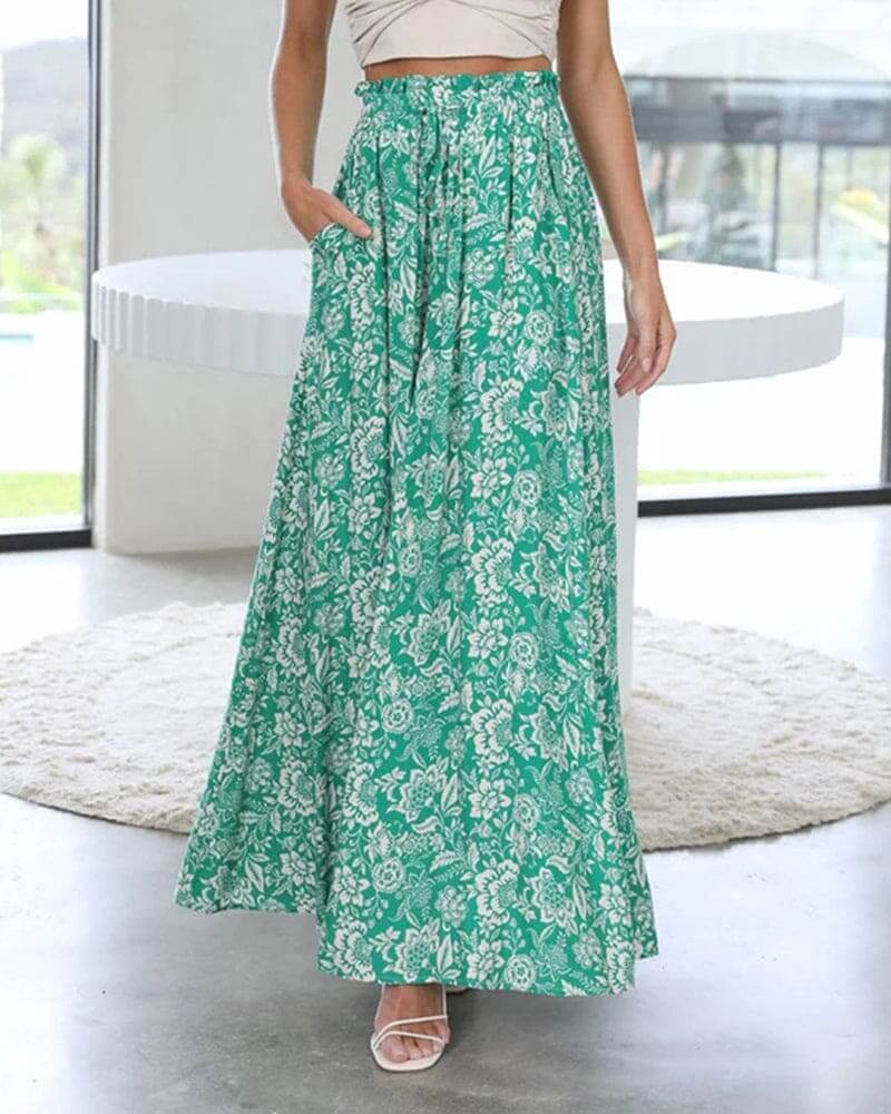 Ladies Comfortable Floral Loose Fit Pants - Luxivelle