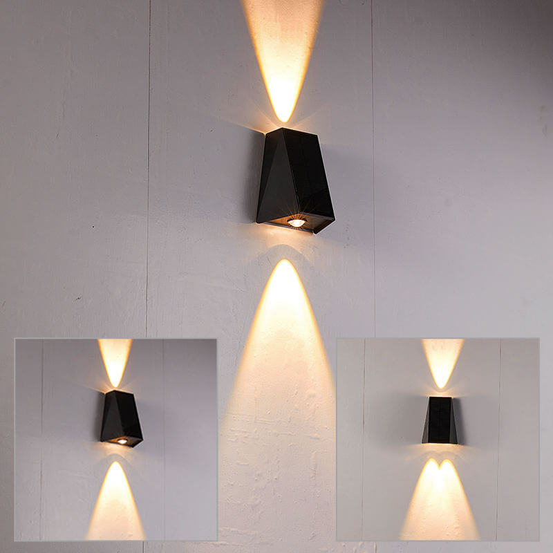 Bright Outdoor Solar Powered Garden Wall Light