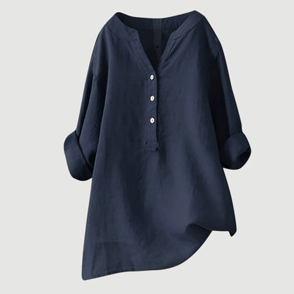 Lightweight Casual Women's Cotton Shirt Top