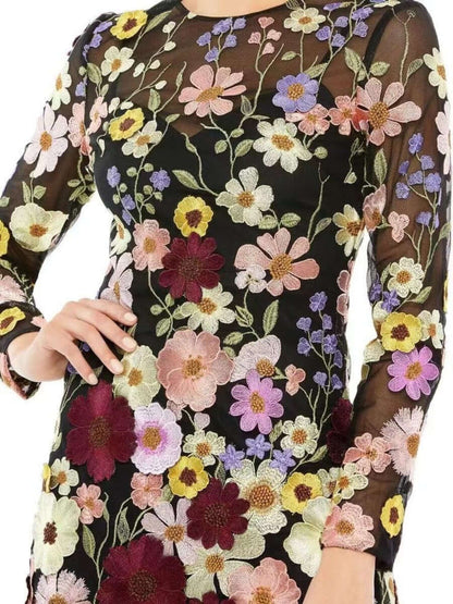 Eco Friendly Floral Embroidery Dress