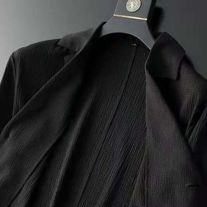 Slim Fit Blazer and Jogger Set for Men