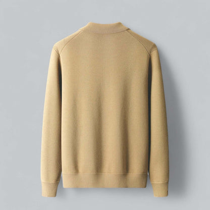 Soft Men's Wool Cardigan Sweater