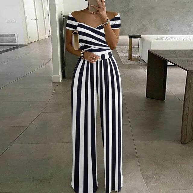 Beautiful Cold Shoulder Loose Fit Jumpsuit