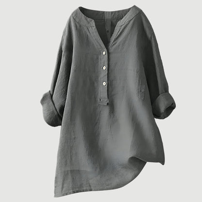 Lightweight Casual Women's Cotton Shirt Top