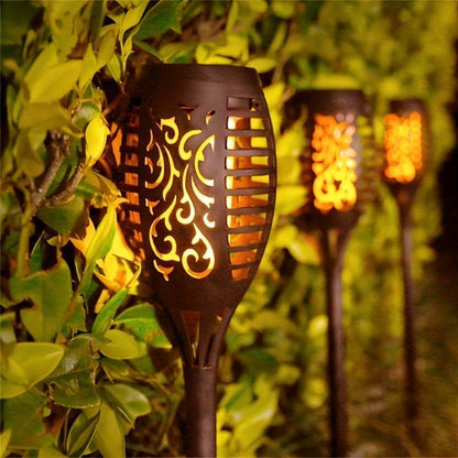 Outdoor Solar Lantern - Warm Flicker Light Effect