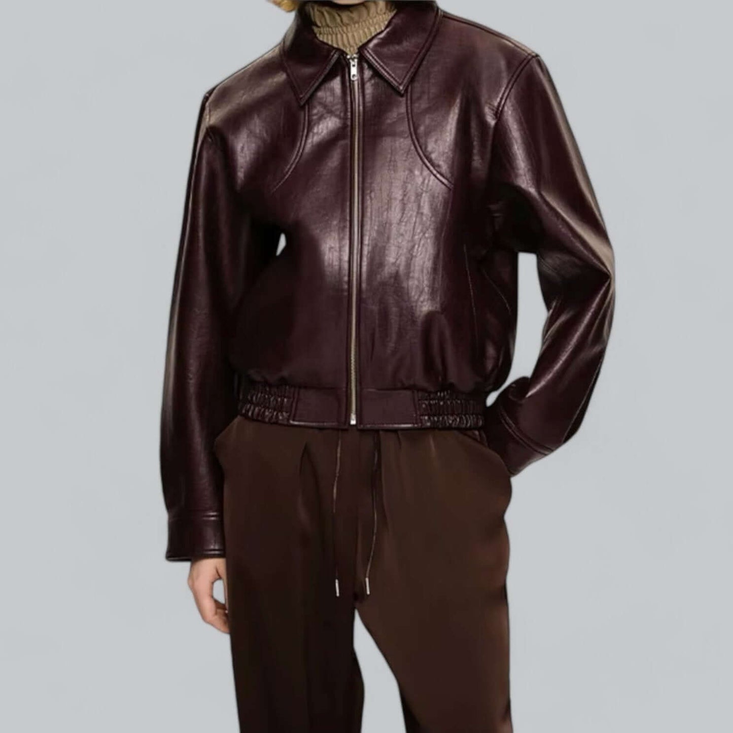 Classic Faux Leather Biker Jacket