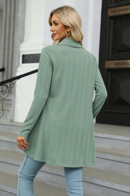 Relaxed Fit Oversized Open Front Cardigan