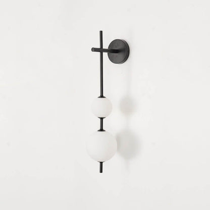 Sleek Round Glass Wall Light