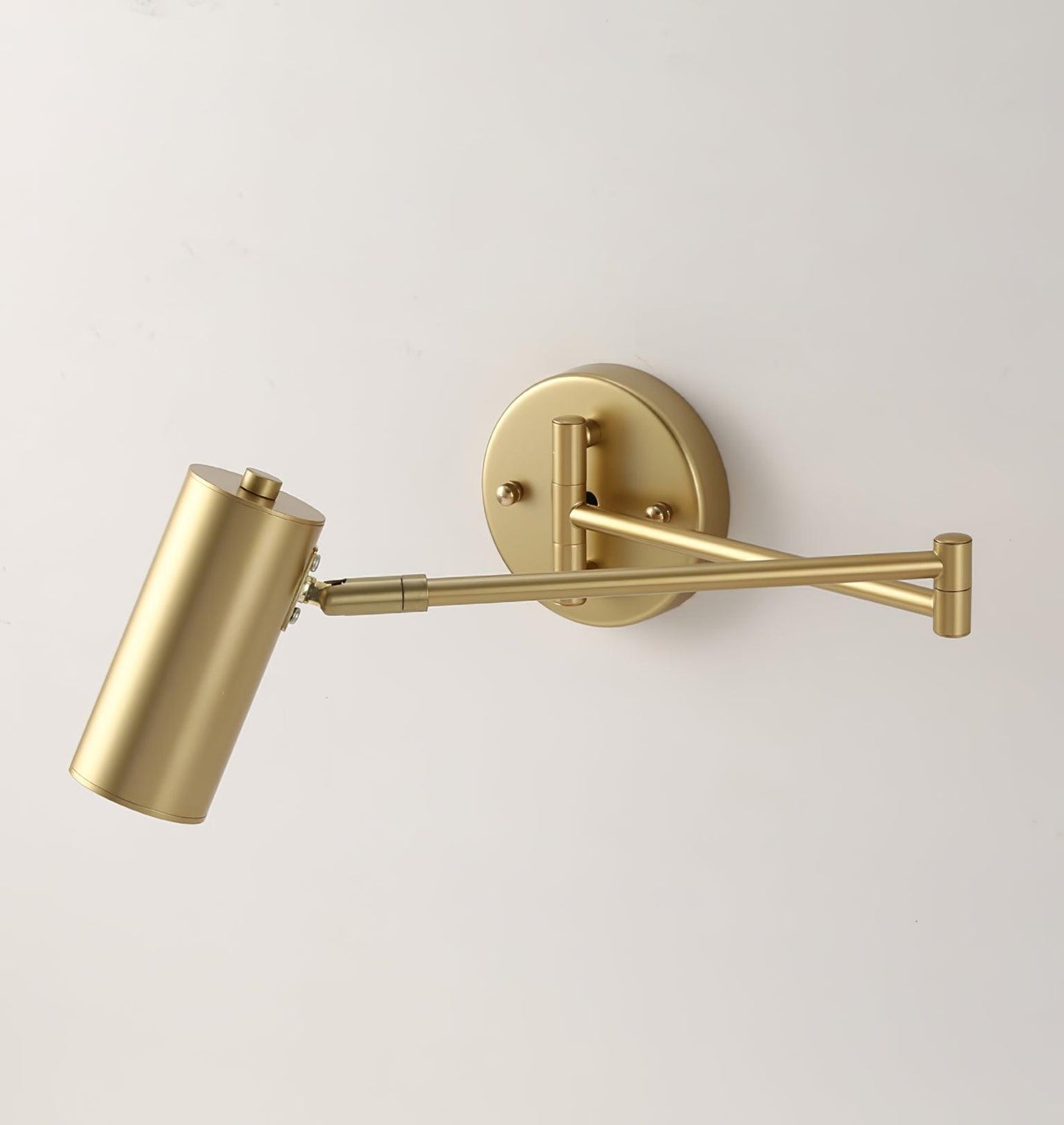 Flexible Brushed Steel LED Wall Light with Arm