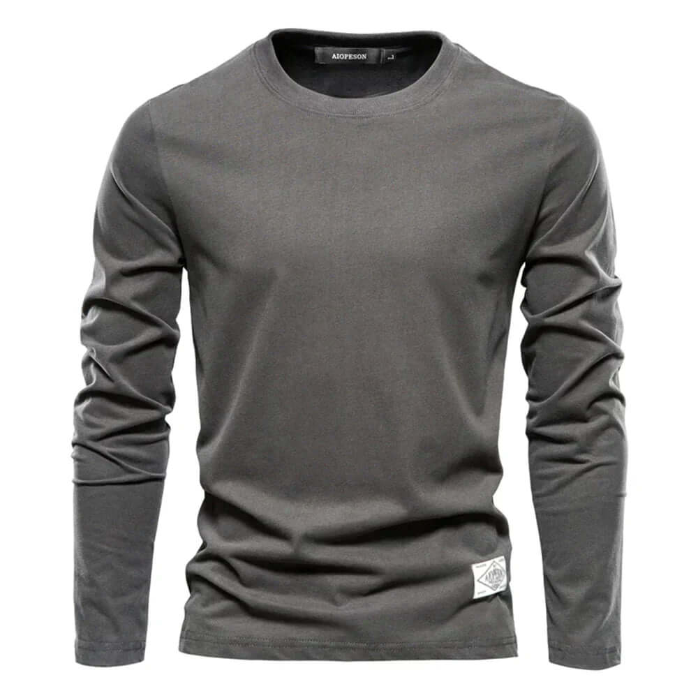 Relaxed Fit Men's Crew Neck Long Sleeve Tee