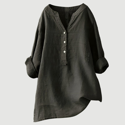 Lightweight Casual Women's Cotton Shirt Top