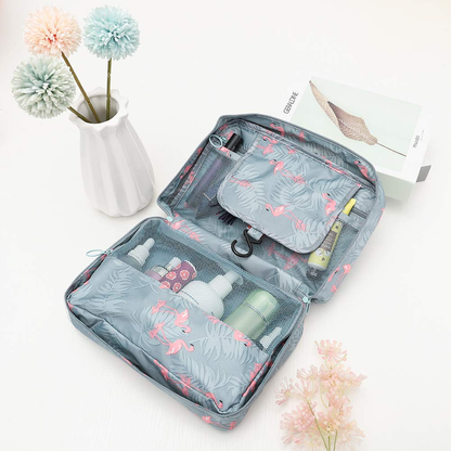 Compact Travel Toiletry Bag with Water-Resistant Design