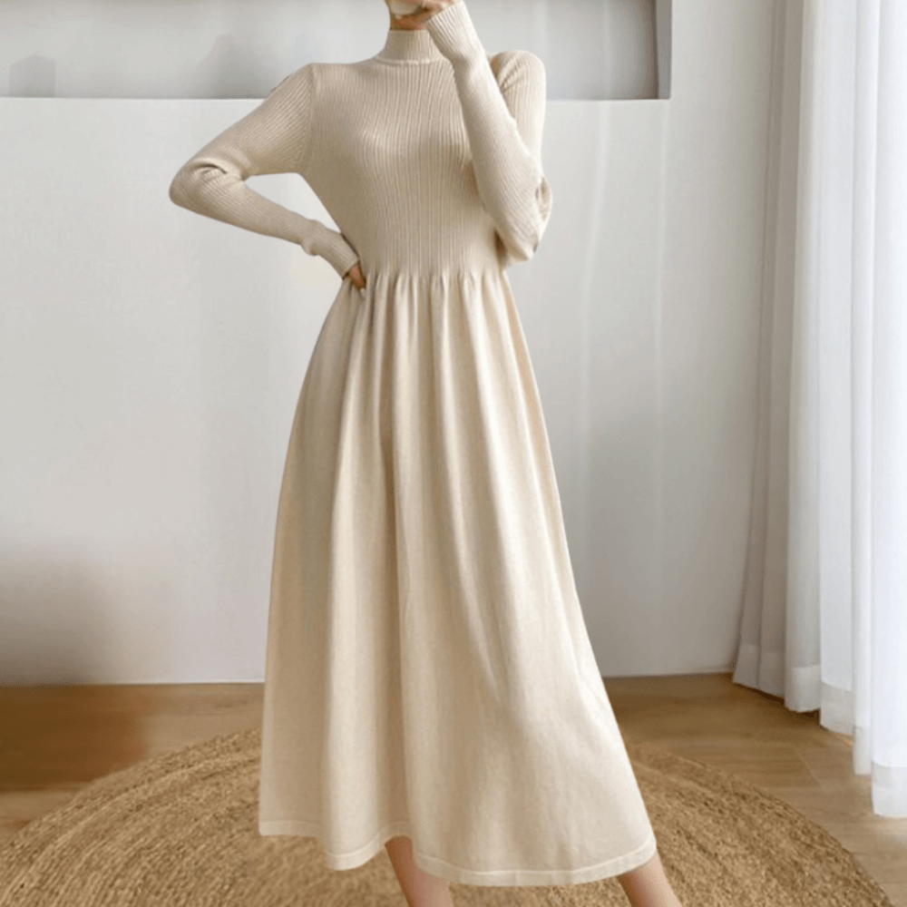 Warm Cozy Ladies Knit Dress - Luxivelle