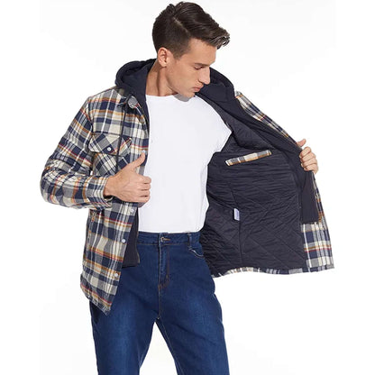 Classic Plaid Men's Winter Jacket