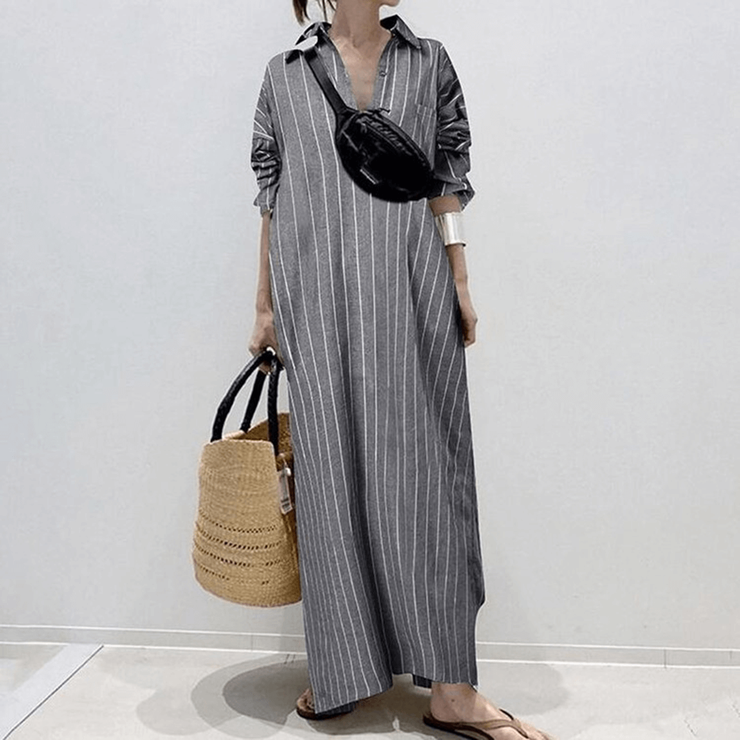 Colorful Long Sleeve Floral Sundress