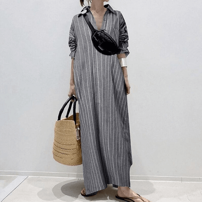 Colorful Long Sleeve Floral Sundress