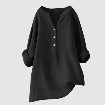 Lightweight Casual Women's Cotton Shirt Top