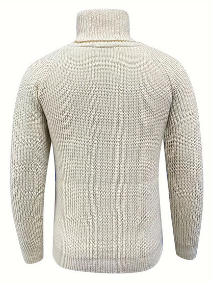 Warm Crew Neck Winter Sweater for Men