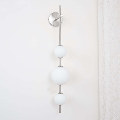 Sleek Round Glass Wall Light