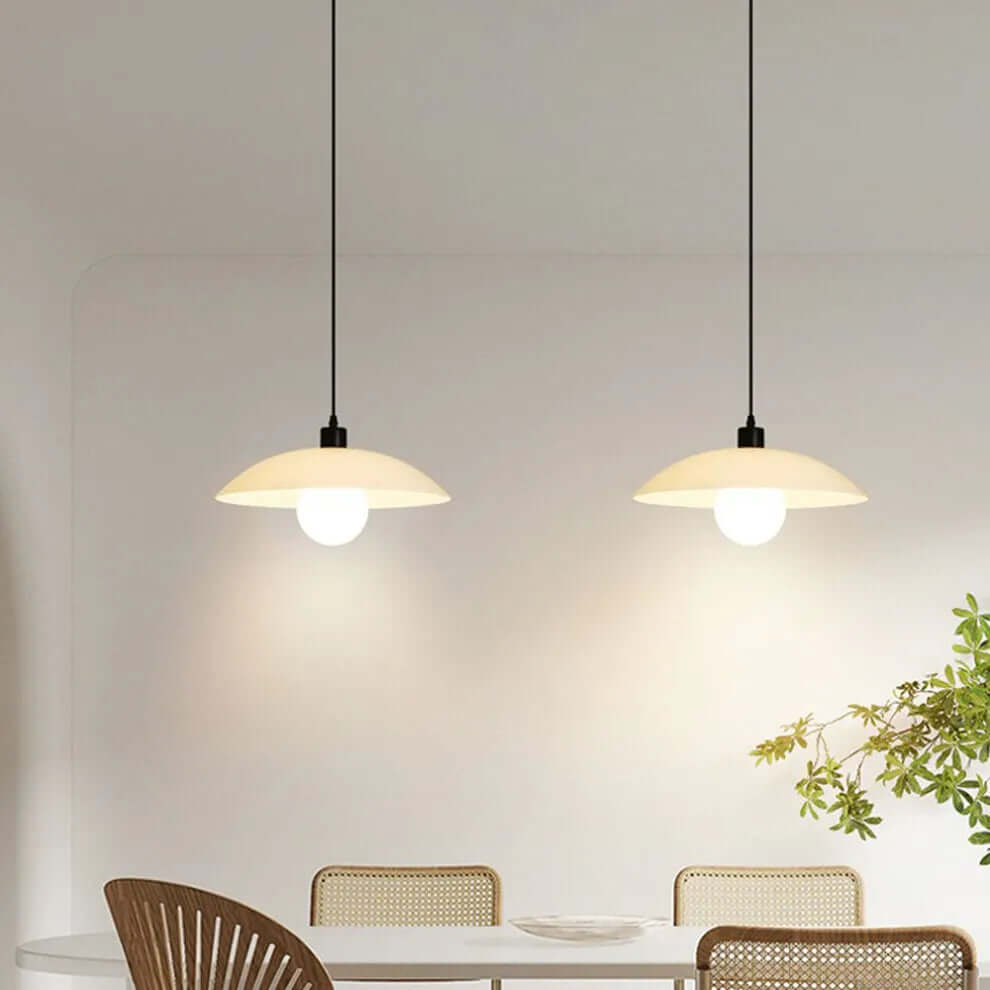 Sleek Clear Glass Hanging Light Fixture