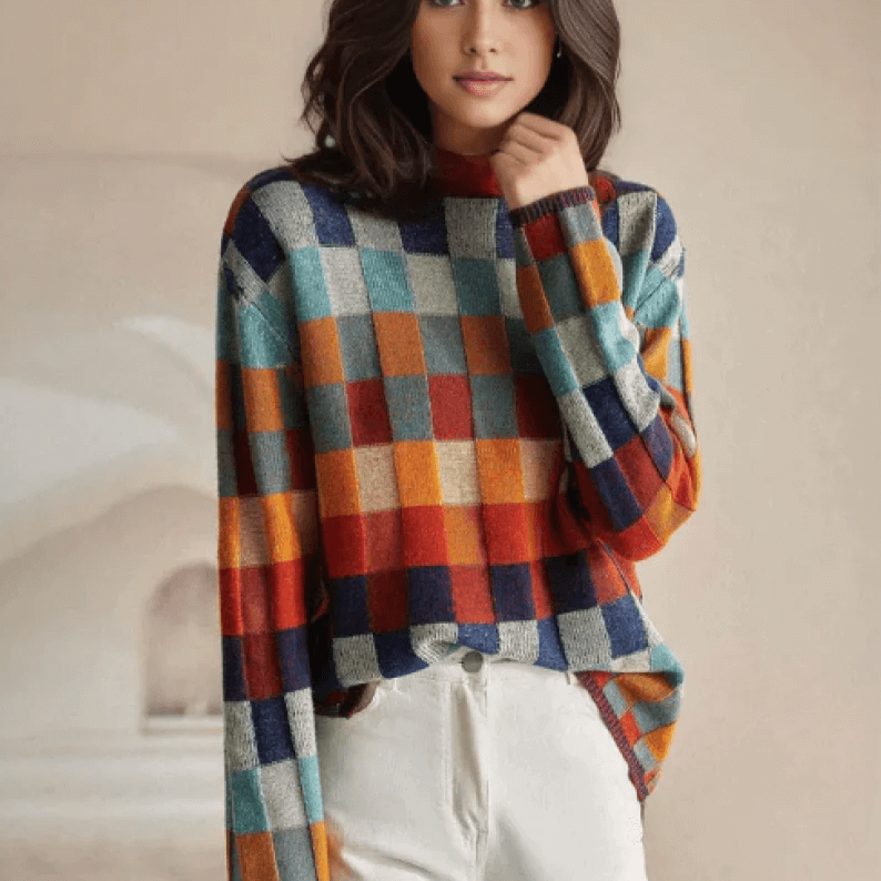 Ladies Cozy Crew Neck Sweater - Luxivelle