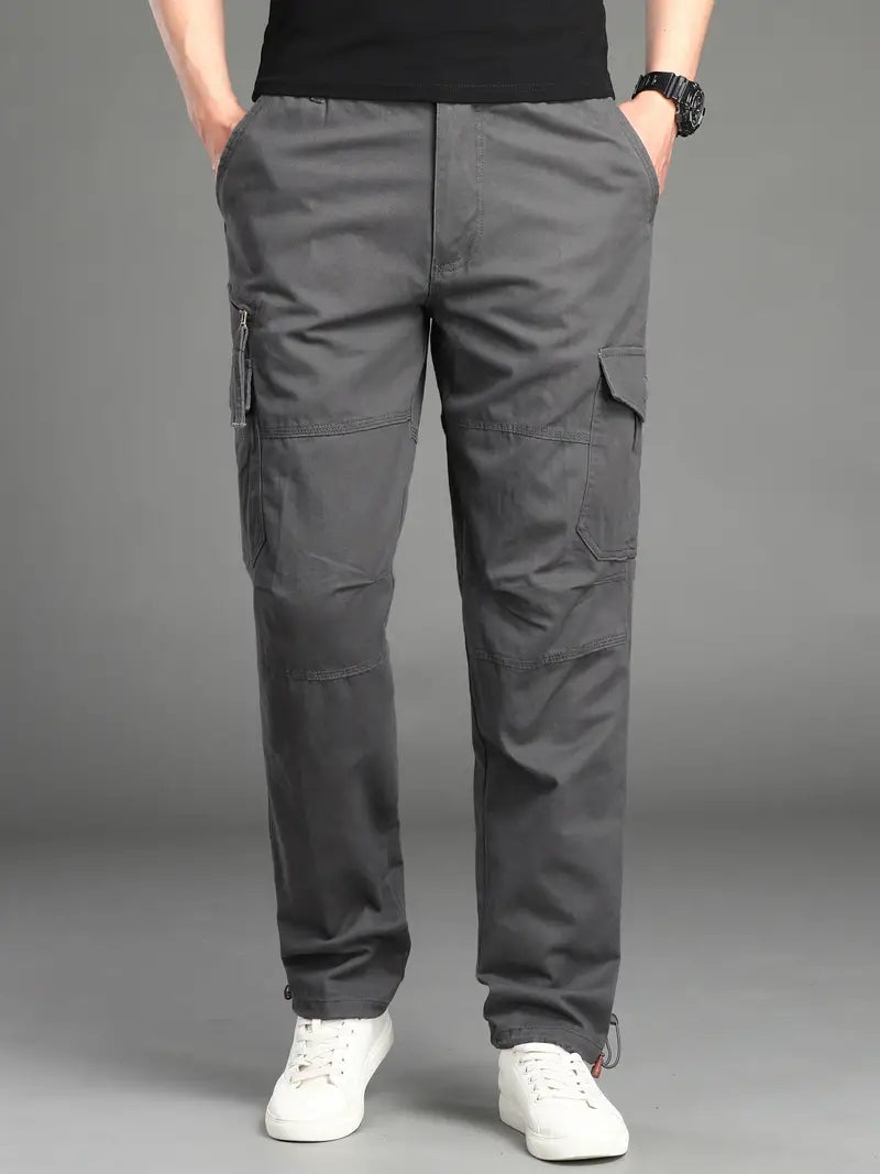 Relaxed Fit Men's Cargo Trousers - Luxivelle