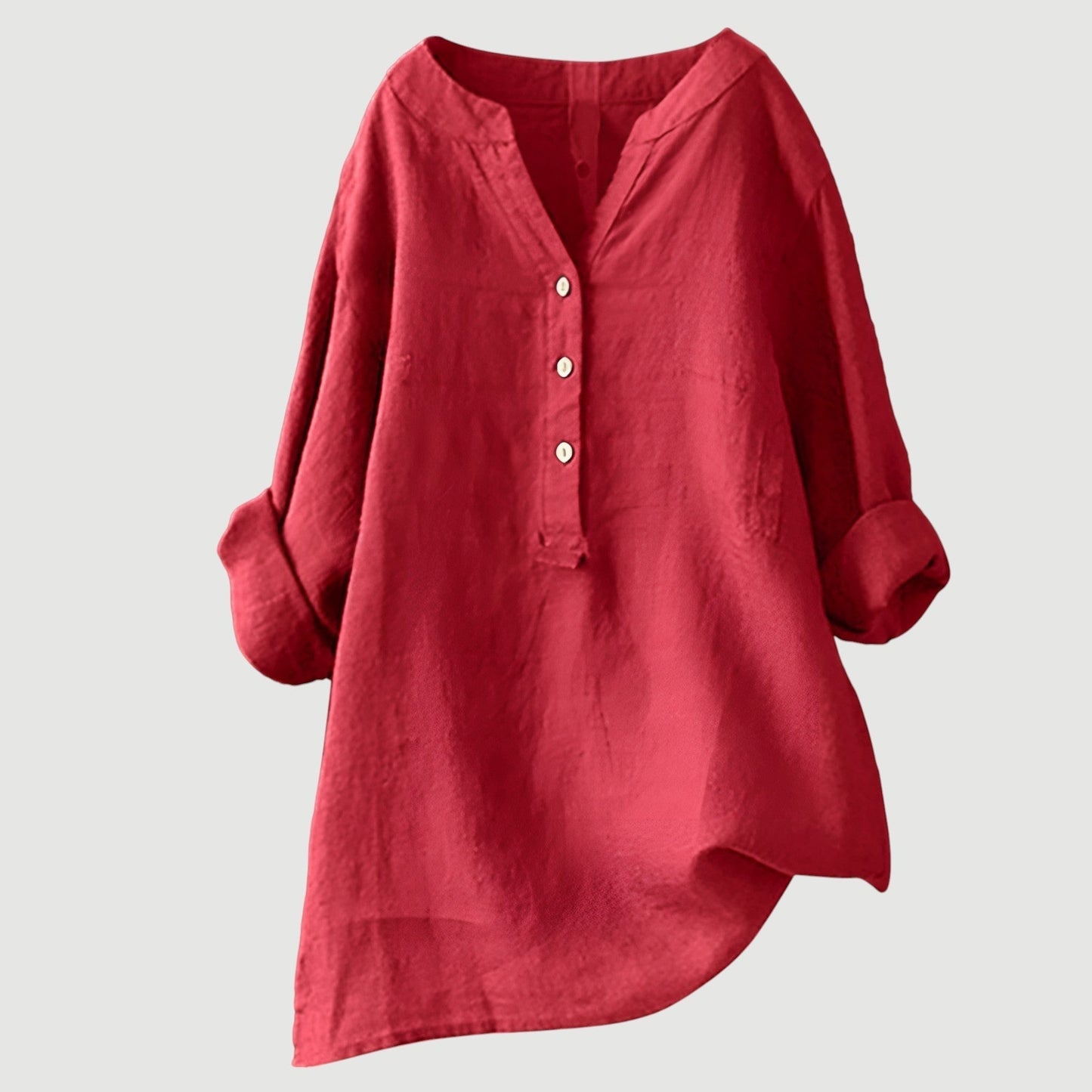 Casual Fit Button Down Tunic - Luxivelle