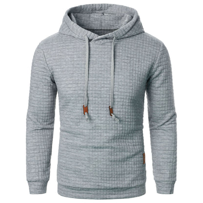 Relaxed Fit Plaid Hooded Sweatshirt