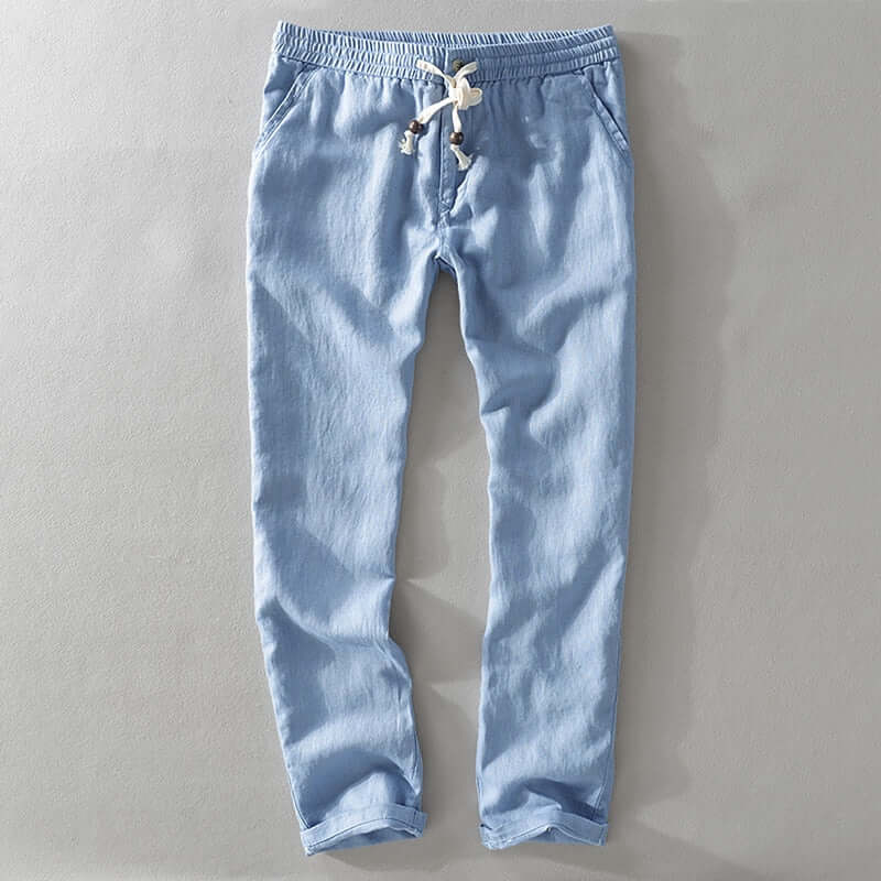 Slim Fit Mens Elastic Waist Trousers - Luxivelle