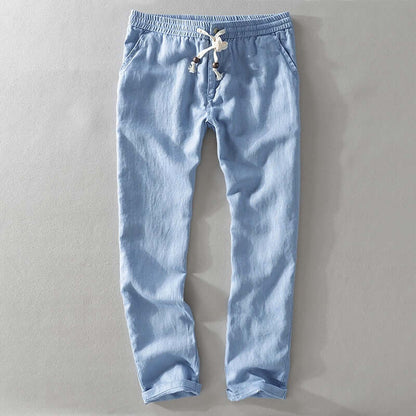 Slim Fit Mens Elastic Waist Trousers - Luxivelle
