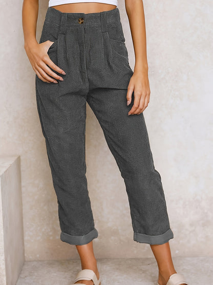 Maple | Corduroy trousers with straight legs