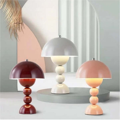 Compact Glass Flower Desk Light Lamp